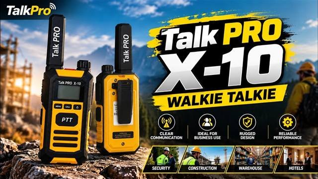 TalkPro X10 Waterproof Walkie Talkie — product overview
